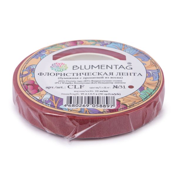 Флористическая лента 27.4 м, 31 красный, Blumentag CLF