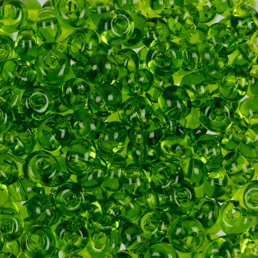 Бисер Preciosa Drops 2/0 (6 мм), 50 г, 50430 т.салатовый, 311-11001