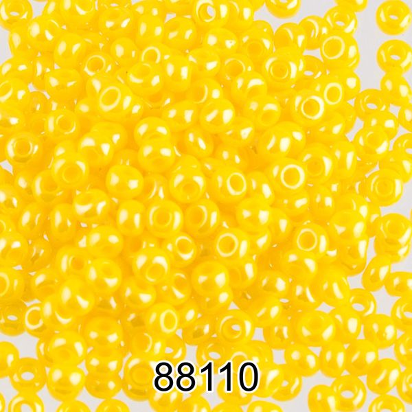 Бисер Preciosa 10/0 (2.3 мм), 500 г, 88110 (Ф223) желтый