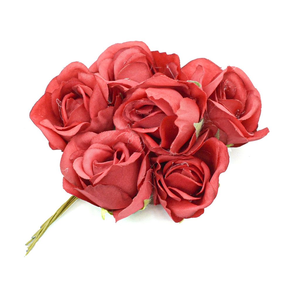 Букет декоративный Розы D3,5х4хH11см, 6шт, Astra&amp;Craft (F01 красный), MH1-103