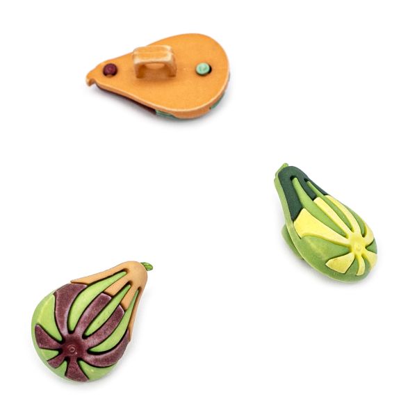 Украшения декоративные пуговицы Тыква 3