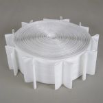 Лента (тесьма) шторная: сборка бантовая (1:2.5) 100 мм / 100 метров