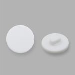 Пуговицы на ножке 28L (18мм), пластик (White (белый матовый)), 72 шт, CN K-33