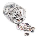 Украшения декоративные пуговицы деревянные Птички 15-18мм 100 шт