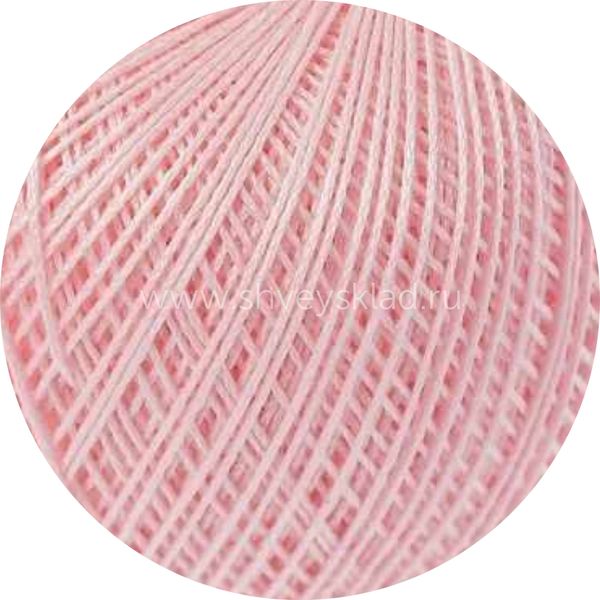 Пряжа ПНК им.Кирова Ирис / уп.20 мот. по 25 г, 150м, 1002 бл.розовый