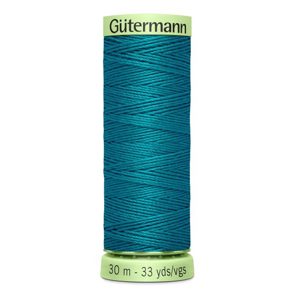 Нитки отделочные Gutermann Top Stitch, 30м, 189 зеленая бирюза, 5 катушек