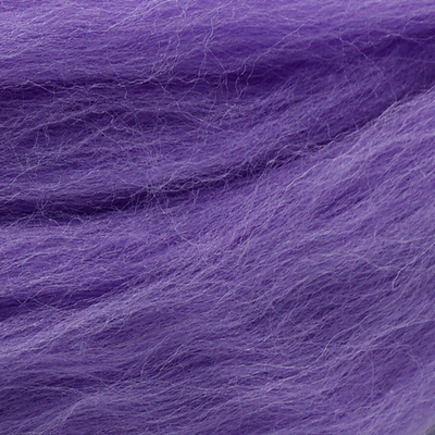 Шерсть для валяния Троицкая п/тонкая 1х100 г (до 29 мкр), 0394 сирень