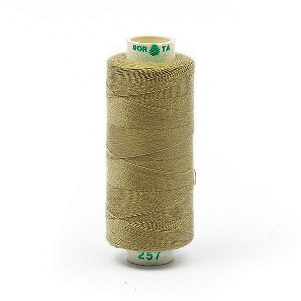 Нитки швейные бытовые Dor Tak 40/2, 366 м / 10 кат., 257 серый
