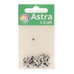 Хрустальные стразы в цапах/серебро, 4мм, 50 шт/упак, Astra&Craft (36 изумрудный), 4AR159/166
