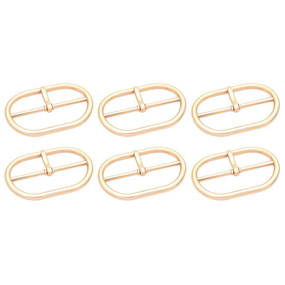 Пряжка овальная 50 мм, металл (Gold Золото), МВ_2301, 6 шт