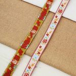 Лента (тесьма) жаккардовая 15.0 мм / 13.72 метра, бледно-розовый, 441