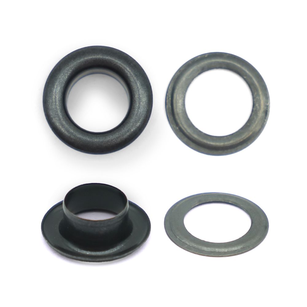 Люверсы металл ⌀_8.0 мм (внутр.), черный, 100 шт, BIG