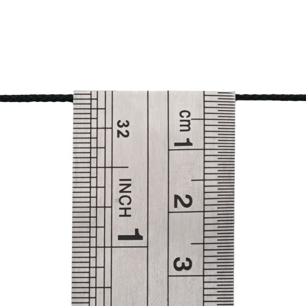 Шнур плетеный ⌀1.5 мм / 100 метров, 005 черный