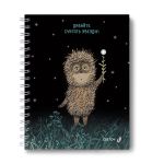 Тетрадь общая с твердой обложкой, матовая ламинация + выборочный лак, (лицензия) A5 80 л. на гребне 65 г/м², белизна 100% 4 шт клетка, 01561 Не теряйте ёжиков, Светоч Т227