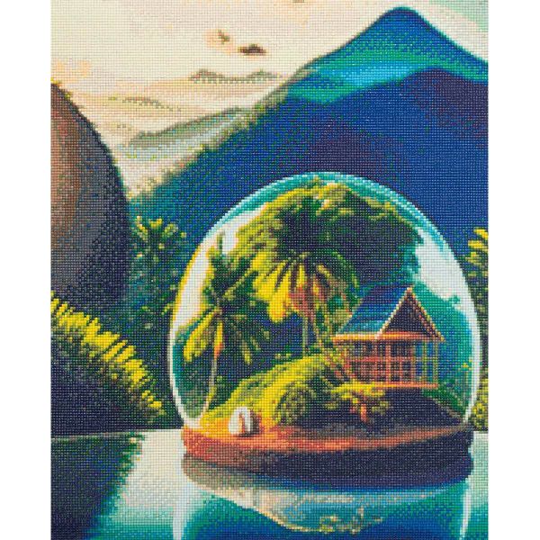 Алмазная (кристальная) мозаика Cristyle, Остров мечты, 50х40 см