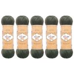 Пряжа Alize (Ализе) Superwash Artisan / уп.5 мот. по 100 г, 420 м, 873 плющ