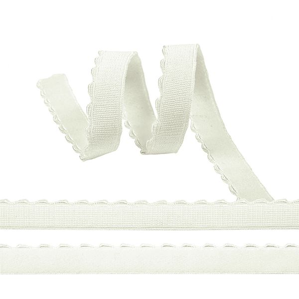 Резинка бельевая (отделочная) 10.0 мм / 50 метров, ЕТ-1, S356 зеленовато-белый