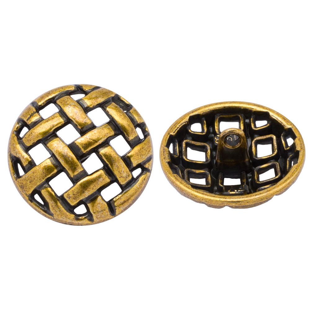 Пуговицы на ножке 36L=23 мм, металл, Bronze (бронза), 10 шт, MP11