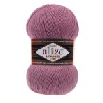 Пряжа Alize (Ализе) Lana Gold Fine / уп.5 мот. по 100 г, 390м, 028 сухая роза A