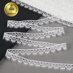 Кружево гипюр (плетёное) 16 мм / 13.71 метров, TBY.1063, цв.01 белый