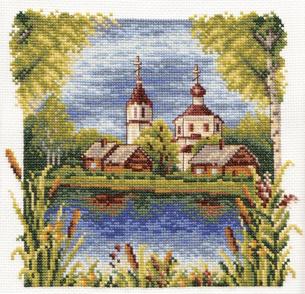 Набор для вышивания нитками Panna, Июль, 21х19 см