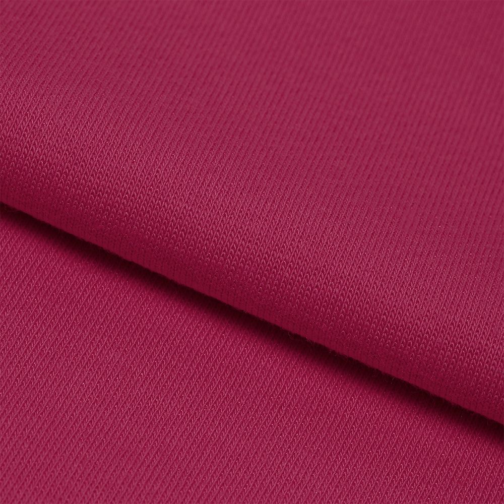 Футер 2-нитка петля поликоттон стрейч 220 г/м², 160 см / 30 метров, ФУТ2Х.TBY.ХЛ-ПЭ.51, цв.51 фуксия