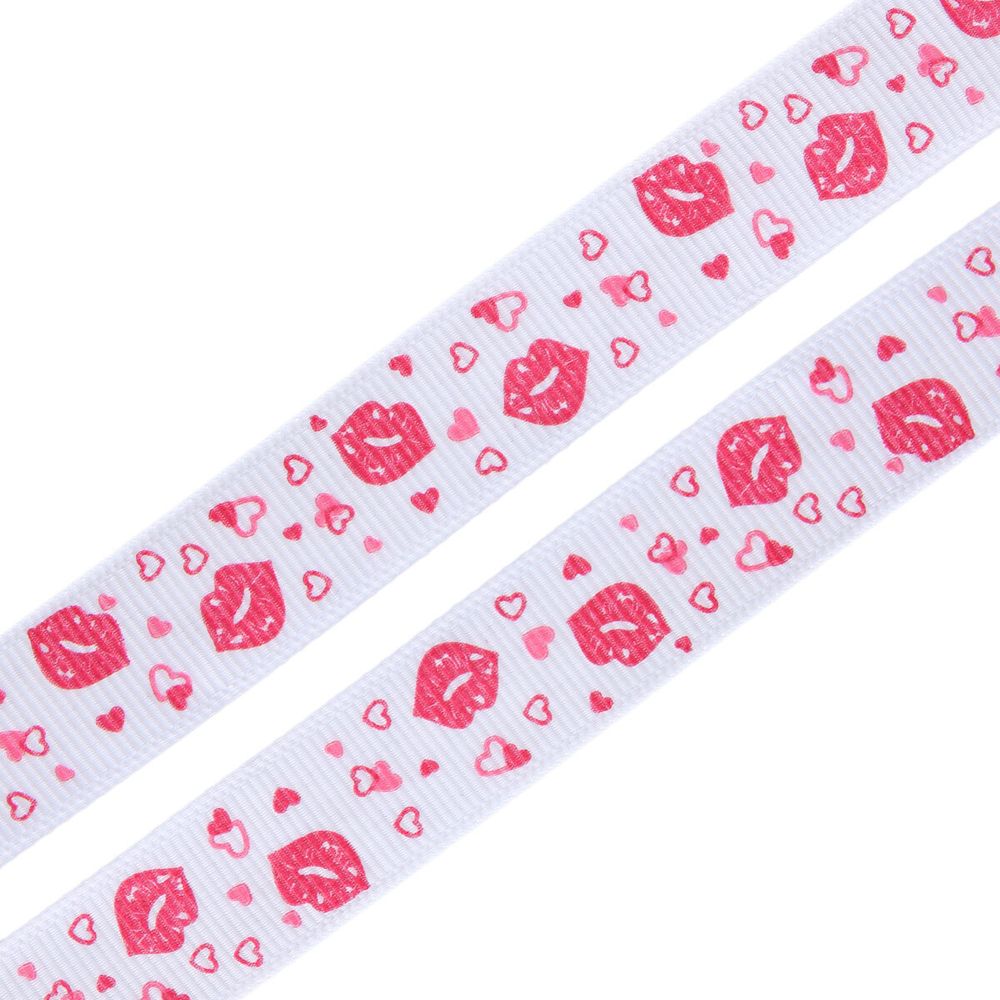 Лента репсовая (в рубчик) Губки, 15 мм, 3м, белый