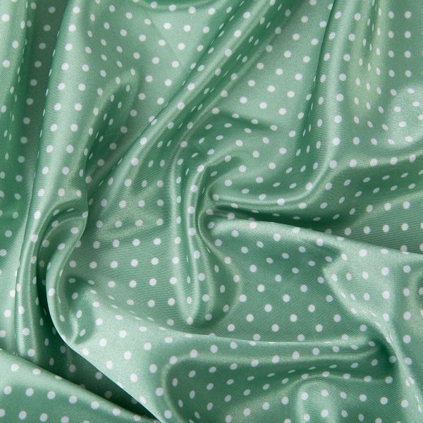 Ткань блузочная Poly satin 75 г/м², 200х145 см, 13 морская волна/ белый, Gamma PSS-002