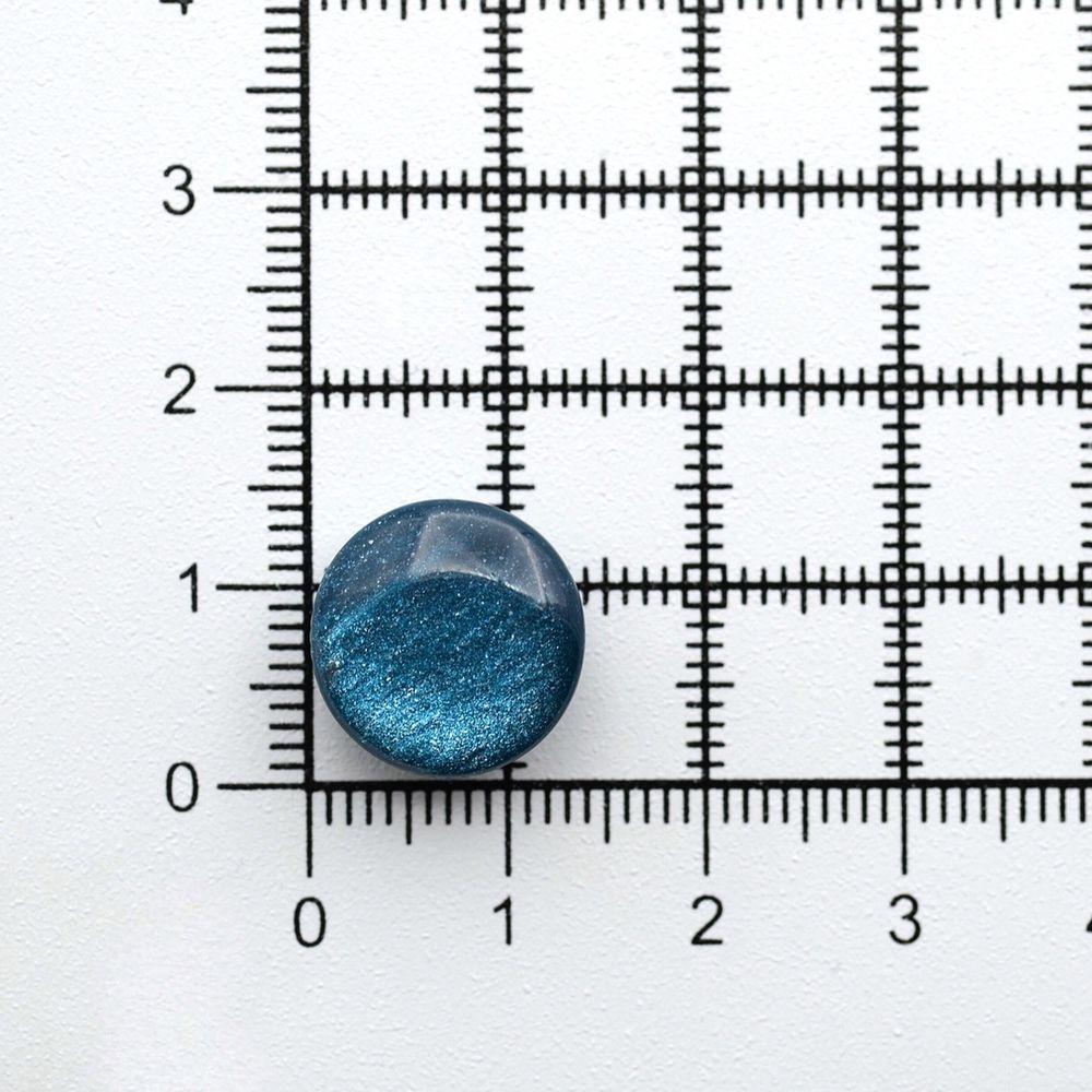 Пуговицы на ножке 22L (14мм), пластик (col.06 бирюзовый), 72 шт, CR P-45