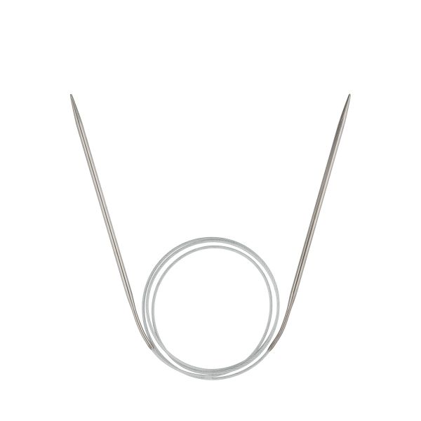 Спицы круговые сталь ⌀3.5 мм, 100 см, 1 шт, с металлической леской, Visantia VTS-1