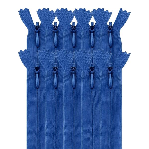 Молния потайная (скрытая) Т3 (3 мм) 1 зам., н/раз., 50 см, васил, 31320 / 50, 10 шт