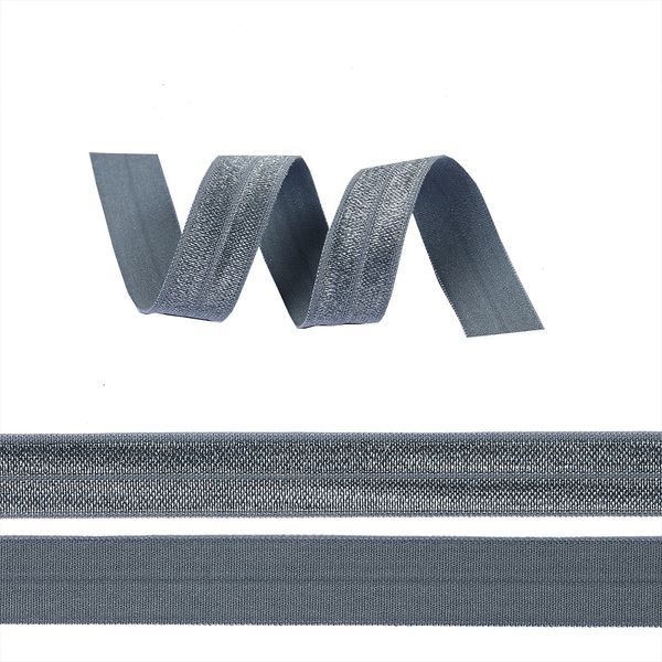 Резинка бельевая (окантовочная) блестящая 15.0 мм / 50 метров, F316 серый