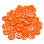 Пуговицы детские Горошек 28L (331 оранжевый) Q7125-FSS, 72 шт