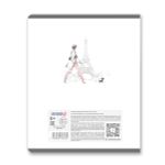 Тетрадь общая с пластиковой обложкой 180 мкр, лен, цвет.запечат.титул лист A5+ 80 л. на скобе 65 г/м², белизна 100 %, 10 шт, клетка, 01106 Парижанка, Светоч Т63