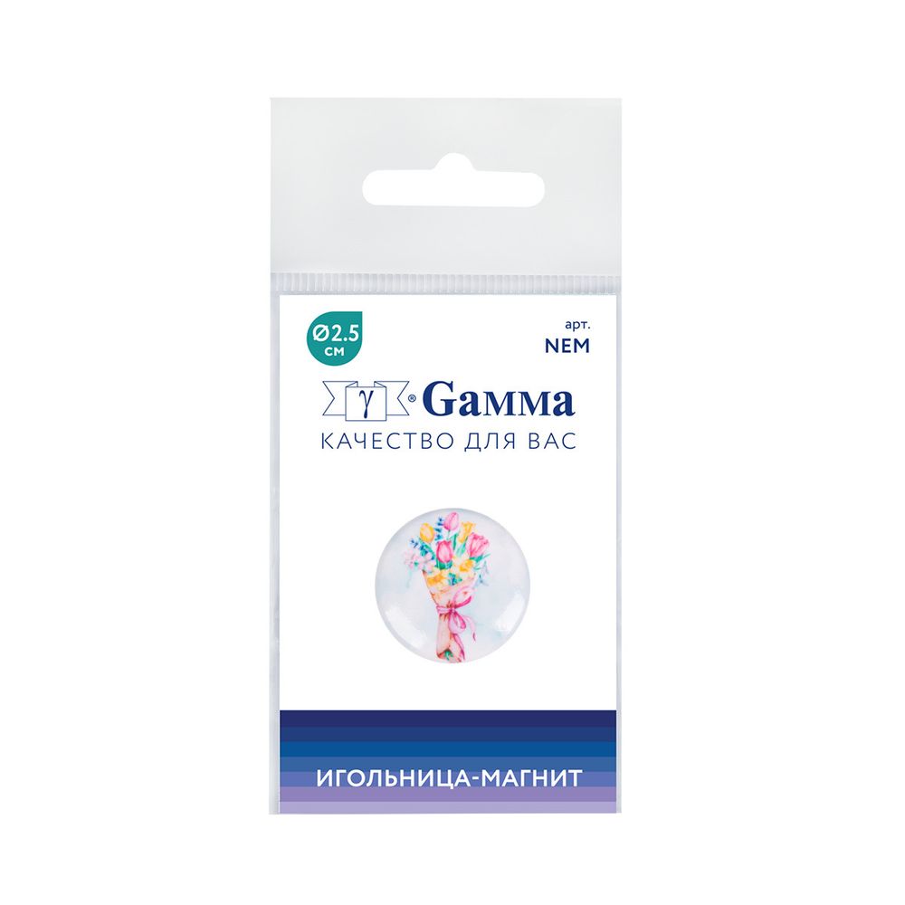 Игольница магнитная №60 Букет тюльпанов, Gamma NEM