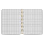 Тетрадь общая с пластик. обложкой с тисн. золотой фольгой, цвет. запечат. титульн.лист, 400 мкм, A5 96 л. на гребне 65 г/м², белизна 100% 4 шт клетка, 01537 Лесная тишина, Светоч ТЕТ96-003