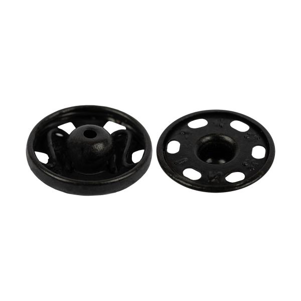 Кнопка пришивная металл ⌀18.0 мм, 4 шт, черный, KOH-I-NOOR 10 (KIN1000 №7)