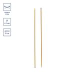 Спицы прямые металл ⌀4.0 мм, 35 см, желтый, Gamma CNK