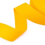 Стропа (ременная лента) 50 мм / 30 метров, толщ. 1.1 мм, [28 г/пог.м], 100% п/п, желтый, Gamma 3077