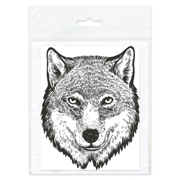 Термоаппликация Gamma Термотрансфер M №05, 1 шт, M-523 Волк 10х12.5 см