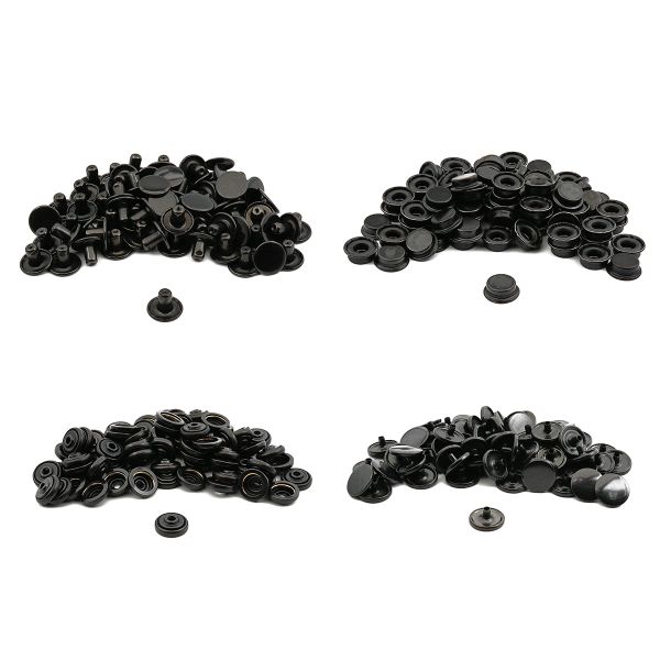 Кнопка Дельта (O-образная) ⌀15/15 мм, ≈72 шт, металл, оксид, New Star