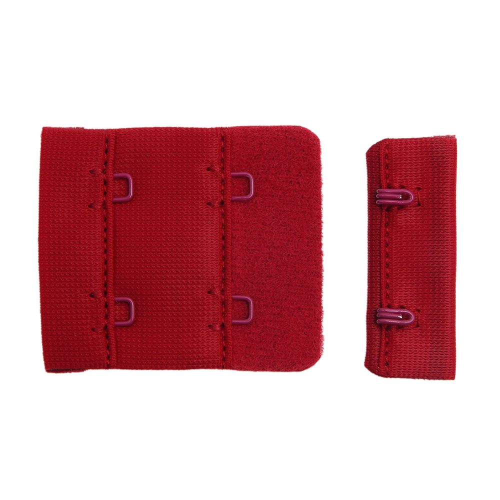 Застежки для бюстгальтера текстильные 2х2, 38 мм, 101 т.красный, 2494, 25 шт, Arta