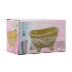 Миниатюра кукольная: Ванна 7х4 см, желтый