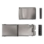 Пряжка ременная на стропу 38х52 мм, с наконечником, черный никель, 10 шт