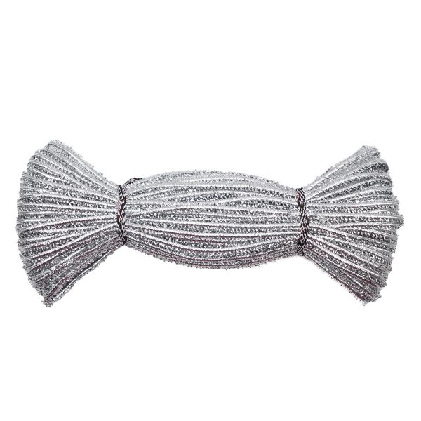 Шнур металлизированный ⌀6.0 мм / 30 метров, сороконожка, серебро