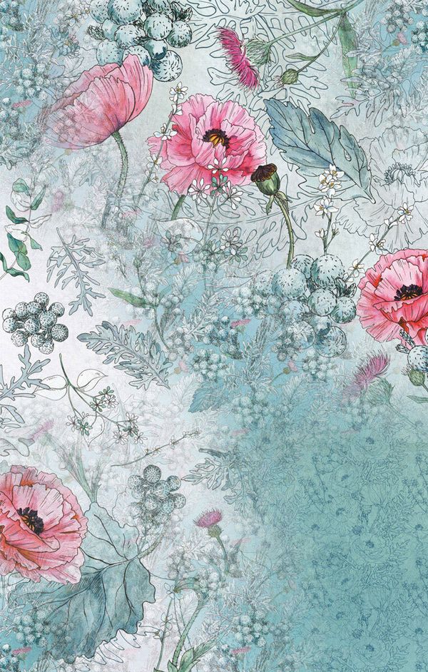 Бумага рисовая 32х22 см, 0076 Мак, Love2art KPR/R