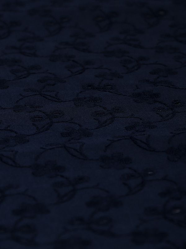 Ткань шитьё (прошва) 100 г/м², 150 см / 2 метра, TBY.Emb.8067.16, 16 т.синий