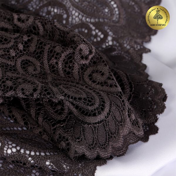 Кружево бельевое эластичное 180 мм / 3 метра, TBY.L1351, цв.3094 тауп