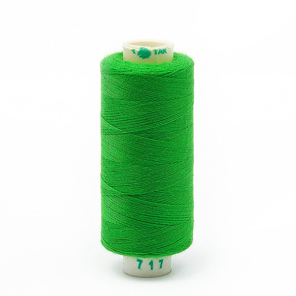 Нитки швейные бытовые Dor Tak 40/2, 366 м / 10 кат., 717 зеленый