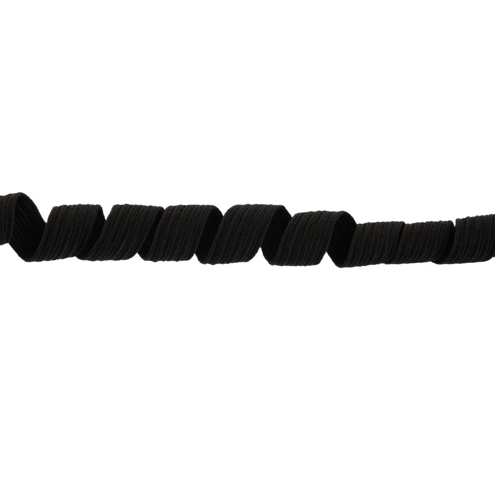 Резинка бельевая (стандартная) 10.0 мм, / 15х10 м плетеная, черный/ black, Gamma С 3337